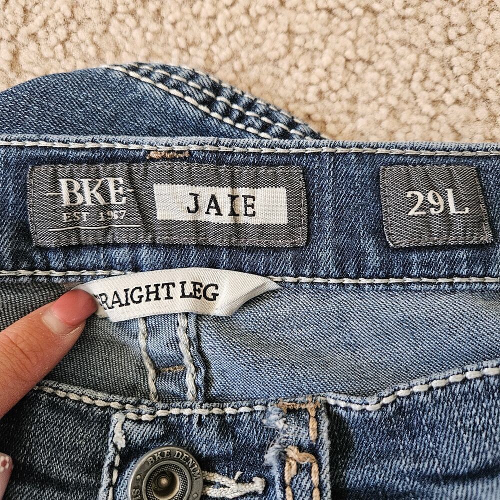 BKE Jake Straight Leg Denim Jeans - 29L - Picture 3 of 8